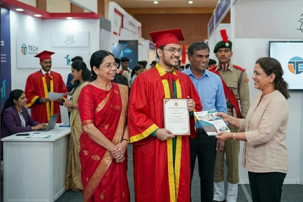 Graduation convocation award ceremony at L.N. Paramedical Institute